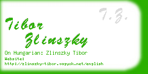 tibor zlinszky business card